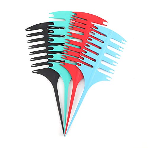 Zyyini Hair Hairlating Combet Combating, 3 парчиња професионално стилизирање на коса чешли пластични ткаени чешли за стил на жени