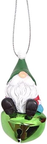 Божиќни украси на gnингл Бел, сет од 2 избрани дизајни, декор за одмор, украси што висат на дрво, 3 инчи