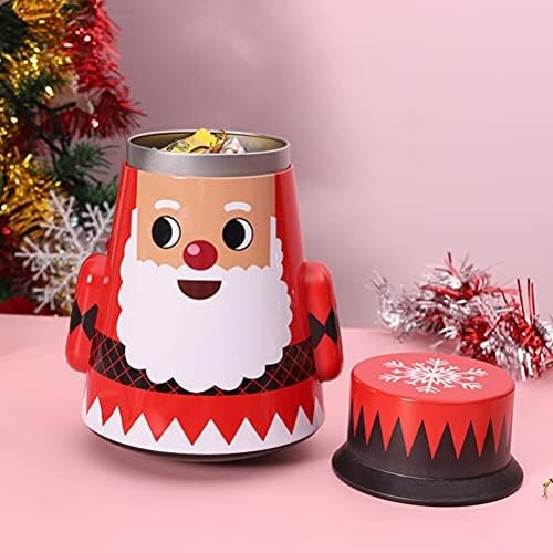 DOITOOL 1pc Божиќна Тамблер Железна Кутија За Бонбони Кутија За Чај Држач За Колачиња За Семеен Божиќен Декор