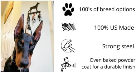 Металниот педалер Пит Бул Териер куче - држач за клуч за wallид - мал 6 инчи широк - направен во САД; Подарок за loversубителите на кучиња