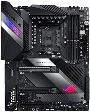 Asus Rog Crosshair VIII Hero X570 Atx Матична плоча со PCIe 4.0, интегрирана 2,5 Gbps LAN, USB 3.2, SATA, M.2, јазол и Aura Sync RGB осветлување
