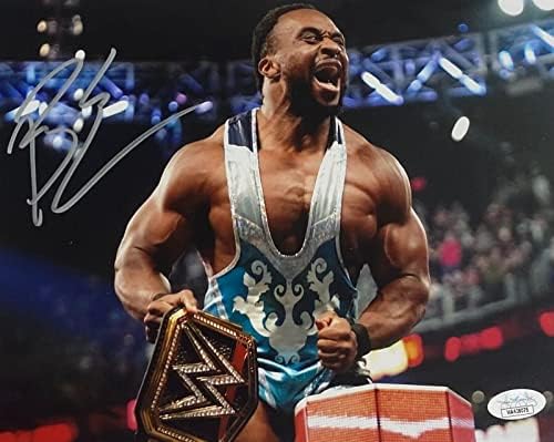 WWE Exclusive Big E потпишана автограмирана 8x10 Photo JSA Authentic 3 - Фотографии за автограми во борење