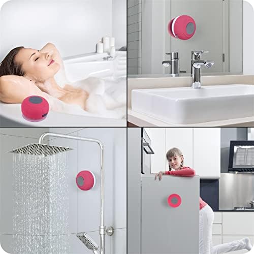 Bluetooth звучник за туширање водоотпорен безжичен мини мала симпатична преносна преносна вода отпорна на звук за вшмукување, вграден микрофон