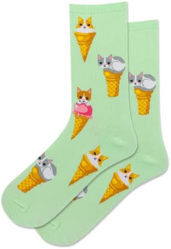Hotешка сокс женска сладолед мачки екипаж чорапи