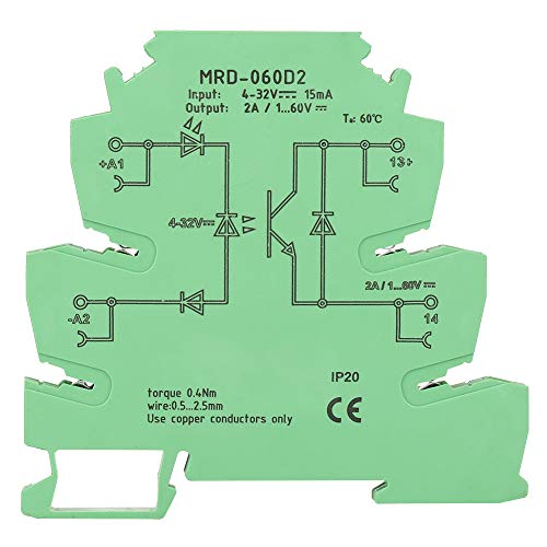 YWBL-WH MRD-060D2 Din Железнички Реле, Ултра-Тенки 6.2 мм Цврста Состојба Реле Модул Влез 4-32VDC НЕ, Реле