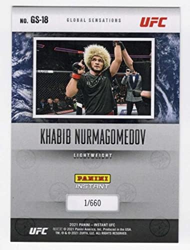 Хабиб Нурмагомедов 2021 Панини Инстант UFC Глобални сензации /660GS-18
