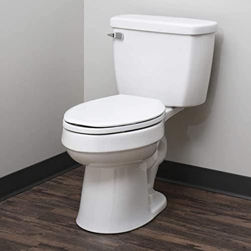 Седиштето за тоалети од Хаузен, издолжено, бело, 2 пакувања
