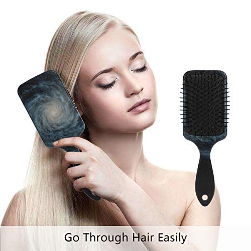 Четка за коса со перничиња од Vipk Air, пластична шарена темни облаци вител, соодветна добра масажа и антитатична четка за коса за да се сува и