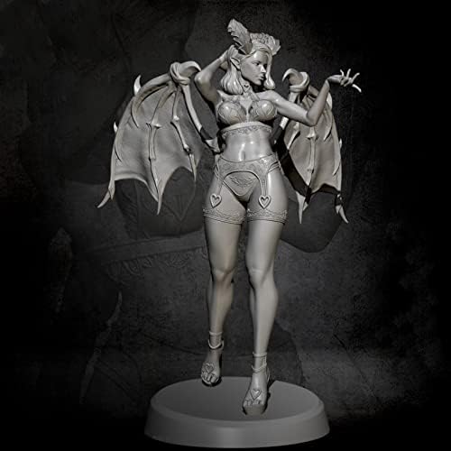 Goodmoel 75mm 1/24 Fantasy Banshee Warrior смола Комплет за фигури што не е воспоставена и необоена минијатура/CK-3328