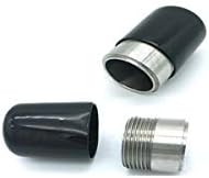 Заштита на конец за завртки ПВЦ гума гума тркалезна цевка капа капаче за покривање еко-пријателски црна лична карта од 10 мм 50 парчиња