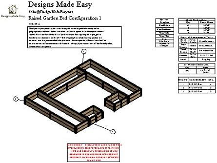 Лесно Самостојно Подигнато Градинарски Кревет Рамка-Дизајн Планови Инструкции за Обработка на дрво 01