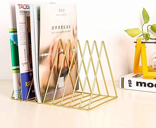 Magazine FtVogue Rack Triangle Multifunctional весници на држачи Организатор за книги за книги Гроздобер дизајн за канцеларија дома