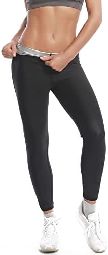 JGS1996 Heigh Wauna Heauna хеланки за жени со џебови тренингот потни панталони тренер за половината за контрола на стомакот,