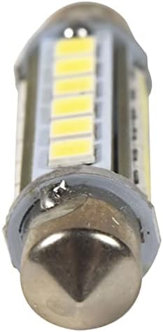 HQRP 2-Пакет 41mm Festoon 60 Led Диоди SMD 3020 LED Сијалица Кул Бела 360 степени за #211-2#212-2#214-2 Rv Внатрешни Работи/Замена На Тремот светла + УВ Метар