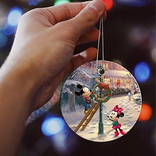 Дизни - Мики Маус - Мини Маус - Викторијански Божиќ - 3,5 ”отпечатоци од starвездички додатоци за стакло - идеално за надавање и собирање