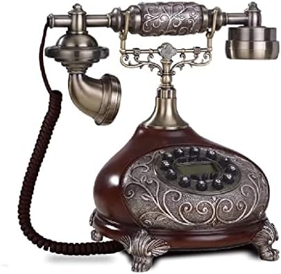 Трексд гроздобер фиксен телефонски клуч за бирање антички фиксни телефон за канцеларија дома хотел изработен од смола