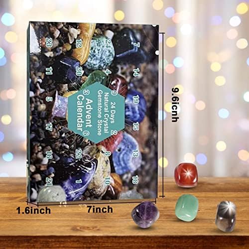 Календар За Доаѓање на скапоцени камења 2022 Календар За Доаѓање За Деца со 24 Скапоцени Камења Да Се Отвораат Секој Ден Комплетна Колекција На Карпи Божиќен Календар