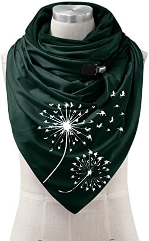Модни Жени Топла Завиткајте Печатење Шалови Меки Обични Шалови Копче Шамија Зимска Шамија За Куче