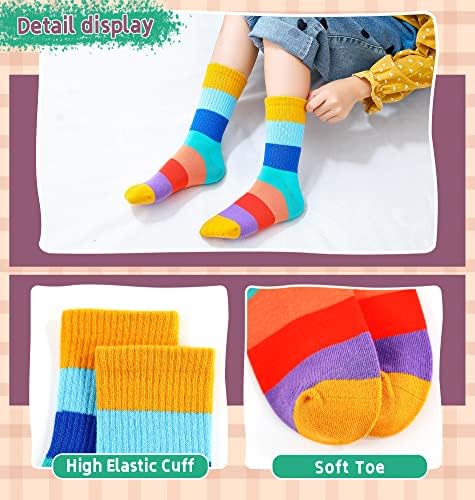 Девојки памучни чорапи новини смешни еднорози пријатни екипи симпатични чорапи за деца деца девојки 6 пара пара
