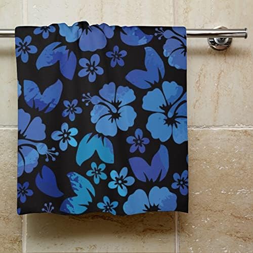 Цвеќиња со сини хибискус, премија крпи за миење на крпи за миење садови за хотелска бања и бања