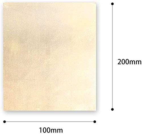 Метал од месинг од месинг од месинг од месинг од месинг со месинг H62 што прави погоден за заварување 100мм х 200мм, 100мм х 200мм х 5мм метална фолија