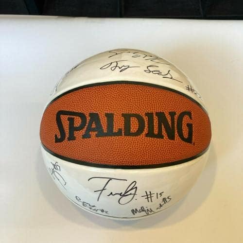 Jayson Tatum Pre Rookie Spalding Hoop Classic Game Потпишана кошарка JSA - Автограмирани кошарка