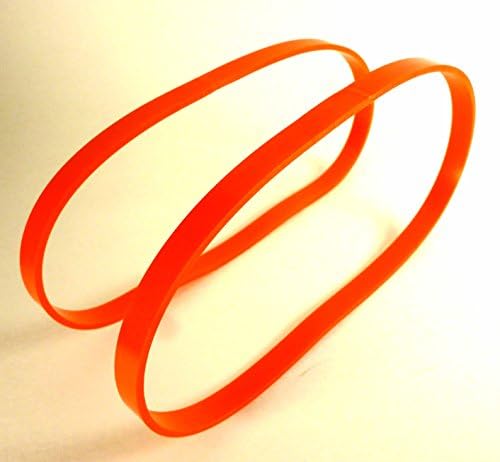 Сет од 2 портокалови уретански ленти видоа гуми 15/16 широк со 14 дебел 0,095 дебел