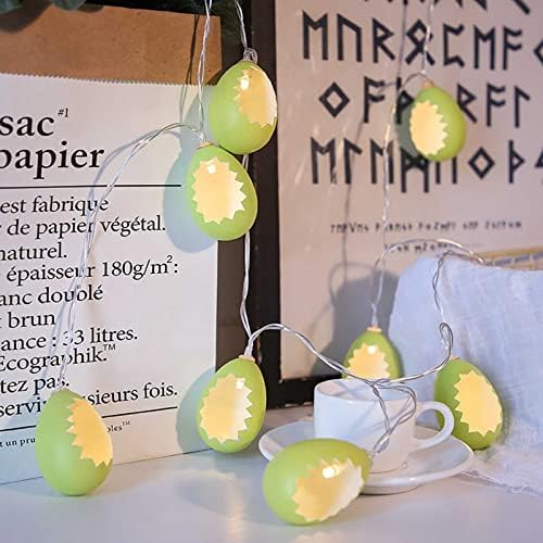 Велигденски декорации Хсарт Велигденски светла, 9,8 стапки 20 LED велигденски јајца, сет на светлосен светлосен батерија, за забава