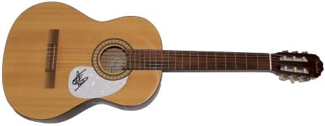 Мичел Тенпени потпиша автограм со целосна големина Фендер Акустична гитара Б/Jamesејмс Спенс автентикација JSA COA - Суперerstвезда во земјата