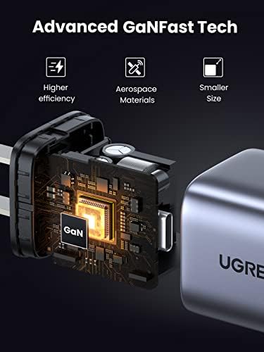 Ugreen 45W USB C полнач пакет со 60W 3-пакет USB C кабел 6,6ft