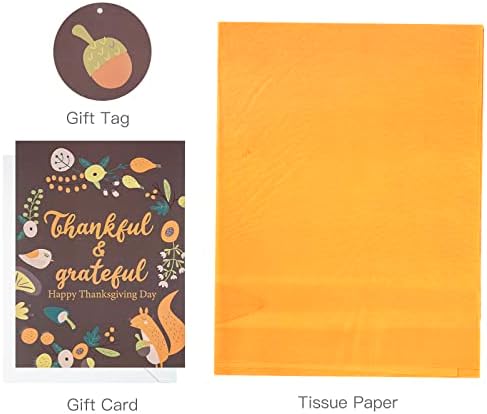 Мајплус 16 Екстра Голема Торба За Подароци Со Честитка И Ткивна Хартија За Денот На Благодарноста