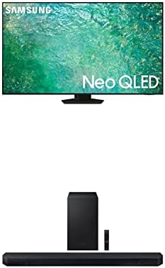 Samsung 65-инчен Neo QLED 4K Neo Quantum HDR, Dolby Atmos, звук за следење на предмети, Motion Xcelerator Turbo+, Hub Gaming, паметен телевизор со вграден Alexa вграден W HW-Q700B 3.1.2ch Soundbar