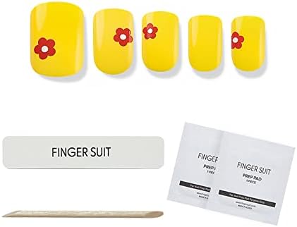 Ковчег од прсти за печатот од 40 парчиња ковчег, квадратни лажни нокти за дами дизајнирани совети за прсти, најмодерните долги лажни нокти, лажните нокти за вештачки