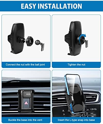 Држач на телефонски картери за автомобили, монтирање на Honda CR-V CRV 2017-2022 Додатоци Прилагодливи воздушни отвори за монтирање на рацете на држачи за држач за држачи, ко?