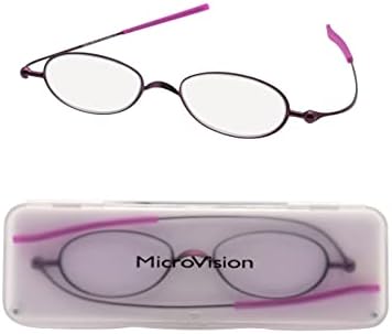 Оптички очила за читање на јонско читање на микровизијата со патентирана технологија за шарки за тркалање и компактен случај за жени и мажи