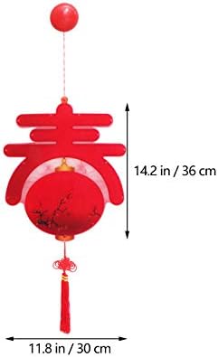 2022 Новогодишна ламба за вшмукување: Кинески пролетни фестивалски украси што висат LED светла 2022 Нова Година Среќна прозорец пијачка