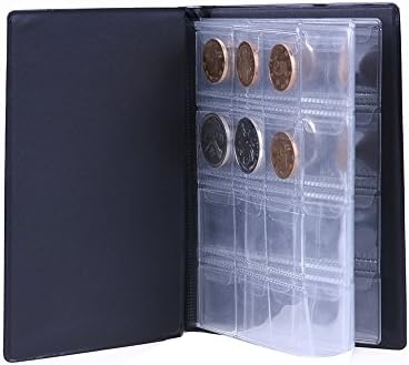 Лусанди 10 Страници 120 Џебови Монета Албум, Денар Монета Собирање Материјали Монета Носителот Книга За Колектори Пари Вид На Екранот За Складирање Случај