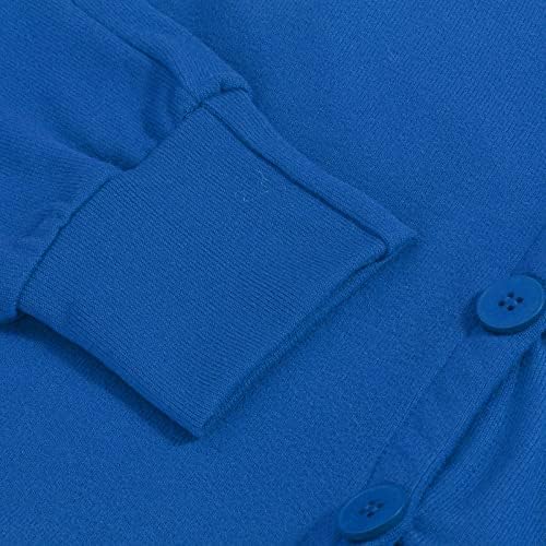 Џемпери на кардиган за жени светло плетено отворено предниот џемпер копче со долг ракав, лабава кратки палта за надворешна облека од кардиган