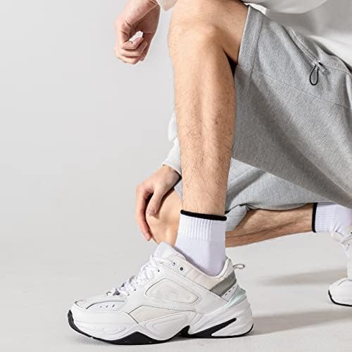Чорапи на атлетски глуждови со атлетски глуждови PADFOM, со ниско сечење за дишење спортски чорапи 5 пакувања