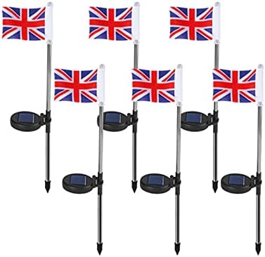 Велика Британија соларно светло знаме декор Гарден светло ， градинарска декорација и виси поштенски украс