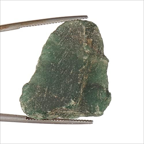 GemHub Природно груба зелена сурова зелена зелена лекување кристал, лабав скапоцен камен за кабини, колекција на скапоцени камења- 35,55 ct.