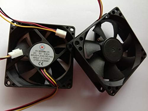 1 компјутер DC вентилатор 5V 8025 3 пин 80x80x25mm без четка за ладење на сечилото за ладење DC