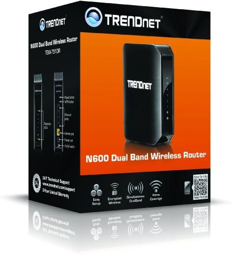 Trendnet Wireless N600 истовремено рутер со двојни опсези, TEW-751DR
