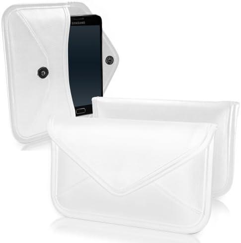Boxwave Case for Alcatel A3 - Елита кожена торбичка, синтетичка кожна покривка Дизајн на пликови за Алкател А3 - Брегот на Слоновата