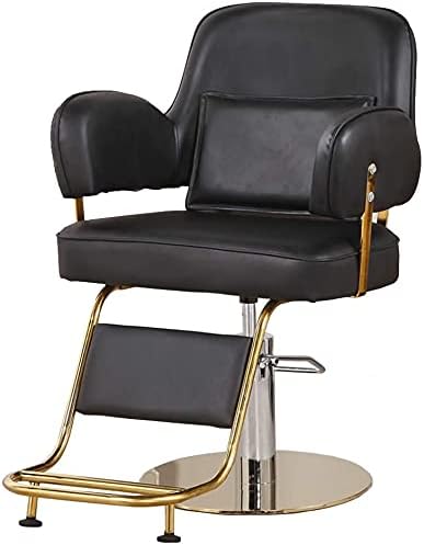 Салон стол хидрауличен стол за бизнис или дом, фризерски салон стол професионален салон опрема, стилски и удобно мултифункционален хидрауличен