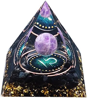 Sharvgun Pyramide orgonite génératrice d'énergie, constellation Guérison Cristal Naturel, Chakra Reiki, Orgonite, Pierre de Méditation,