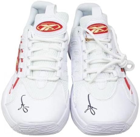 Ален Ајверсон потпиша пар 76ers Reebok Solution Mid чевли Големина 9 PSA - Автограмирани патики во НБА