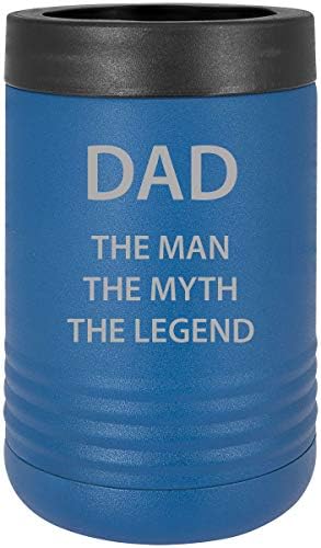 Тато-Човекот Митот Легендата - Држач За Пијалоци Со Врежан Изолиран Пиво Од Нерѓосувачки Челик Може Поладно, Зелено