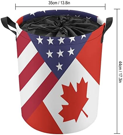 Америка Канада Знаме За Перење Алишта Попречуваат Складирање На Врвки Корпа За Перење Голема Кошница За Организатор На Играчки