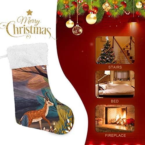Пимилагу Антилопа во шумите Божиќни чорапи 1 пакет 17,7 , виси чорапи за Божиќна декорација